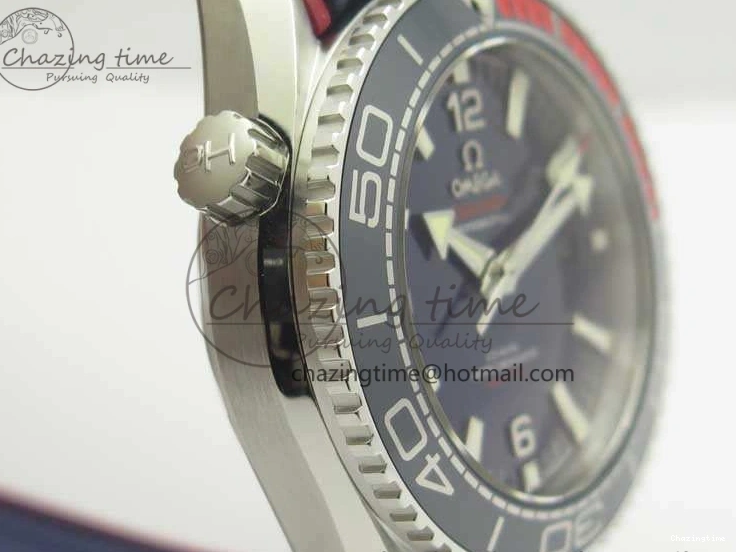 0125 Planet Ocean “Pyeongchang 2018” 43.5mm SS OMF 1:1 Best Edition Blue Dial On Nylon Strap A Soft 8082